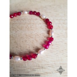 Bracelet Agate et Perles - Cliz Créations