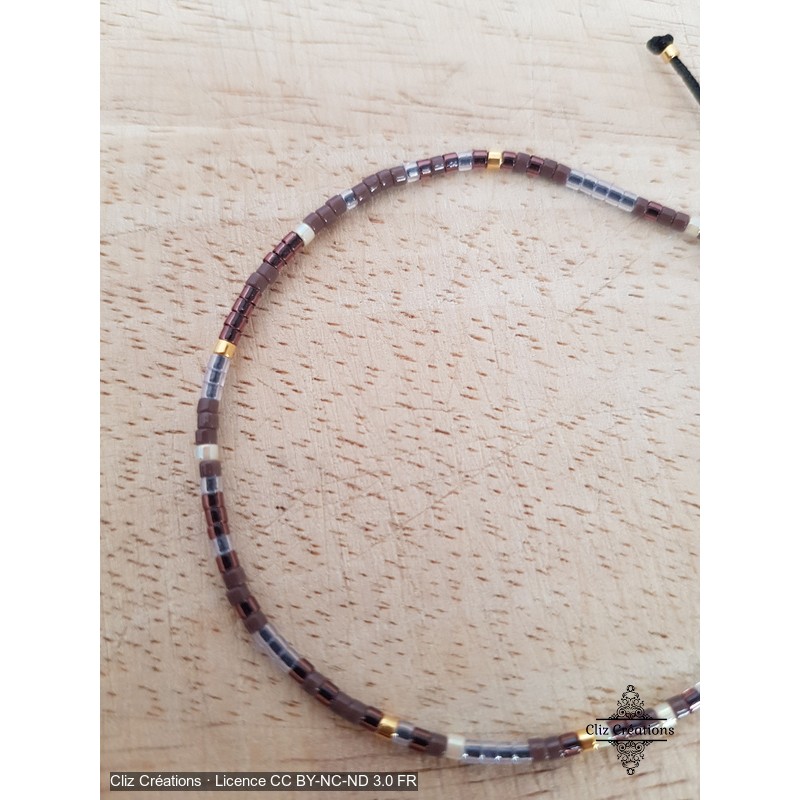 Bracelet Aléa Améthyste - Cliz Créations Bracelet Aléa Améthyste - Cliz Créations