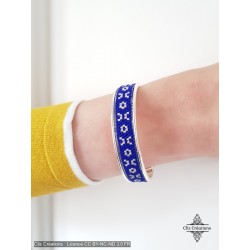 Manchette Hinagiku Cobalt - Cliz Créations
