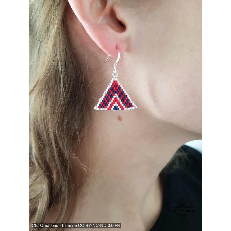 Hanging earring Itzá - Cliz Créations