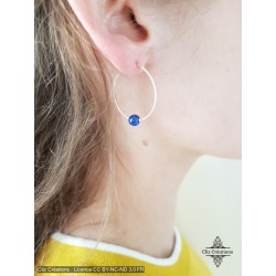 Boucles d'oreilles Azur - Cliz Créations