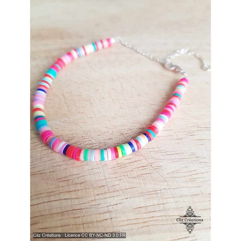 Bracelet Heishi Peps - Cliz Créations Bracelet Heishi Peps - Cliz Créations