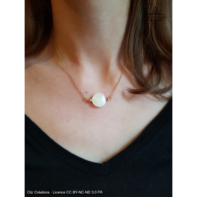 Collier Palet de Nacre - Cliz Créations Collier Palet de Nacre - Cliz Créations